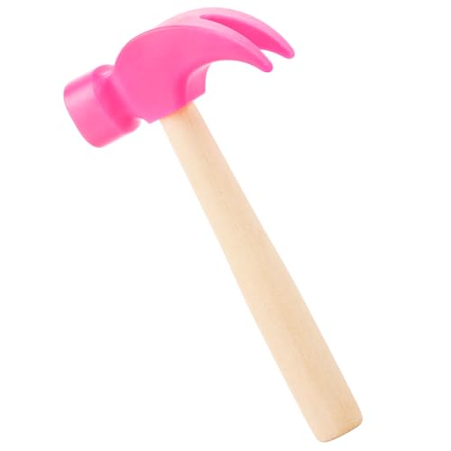 Fowecelt Holzhammer für Simulationsspielzeug, Wartungswerkzeuge, Lernspielzeug für Kinder, Geburtstagsfeier, Spielzubehör (Rosa) von Fowecelt