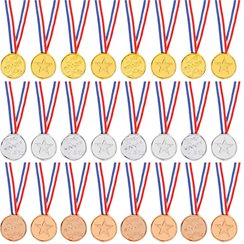 Fowecelt Medaillen Kindergeburtstag Kinder Gewinner - 24 Stücke Medaillen Kinder für Mini-Olympiade, Medaillen Fussball Kinder für Schulpreise, Goldmedaille für Kinder und Erwachsene Fowecelt Medaillen Kindergeburtstag Kinder Gewinner - 24 Stücke Medaillen Kinder für Mini-Olympiade, Medaillen Fussball Kinder für Schulpreise, Goldmedaille für Kinder und Erwachsene von Fowecelt