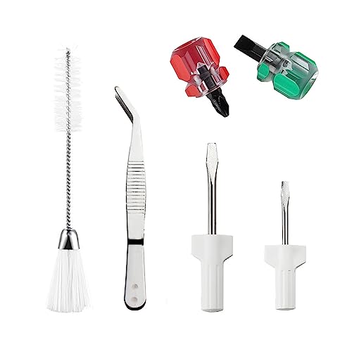 6 Stück/Set Nähmaschinen-Reparatur-Nähschraubendreher Fusselbürste Pinzette Werkzeuge 6 Stück/Set Nähmaschinen-Reparatur-Nähschraubendreher Fusselbürste Pinzette Werkzeuge von Fowspvzn