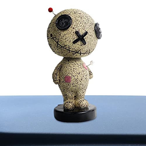 Fowybe Wackelkopf-Spielzeug,Voodoo-Wackelkopffigur - Curse Doll Resin Ornaments Auto-Armaturenbrett-Dekorationen Fowybe Wackelkopf-Spielzeug,Voodoo-Wackelkopffigur - Curse Doll Resin Ornaments Auto-Armaturenbrett-Dekorationen von Fowybe