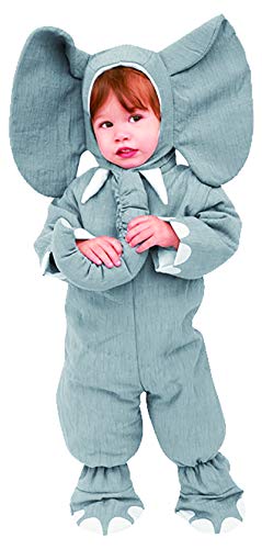 Foxxeo 10206 | Elefantenkostüm für Kleinkinder grau Elefanten Kostüm für Kinder, Größe:110/116 von Foxxeo