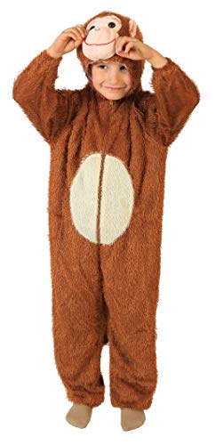 Foxxeo 10277 | Affenkostüm Kostüm Affe für Kinder Größe: 110/116 von Foxxeo