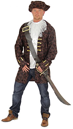 Foxxeo Edeles Piraten Kostüm für Herren mit Gürtel Oberteil und Hut für Fasching und Karneval Größe L Foxxeo Edeles Piraten Kostüm für Herren mit Gürtel Oberteil und Hut für Fasching und Karneval Größe L von Foxxeo