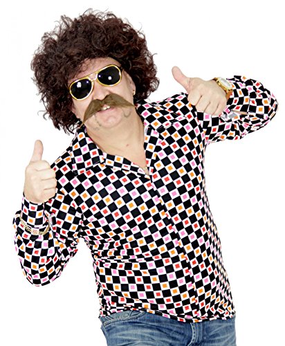 Foxxeo 70er Jahre 80er Perücke und Bart Set für Herren Karneval Fasching Party braun Disco Foxxeo 70er Jahre 80er Perücke und Bart Set für Herren Karneval Fasching Party braun Disco von Foxxeo