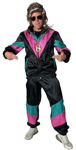 Foxxeo 80er Jahre Trainingsanzug Kostüm für Herren, Größe:XXL Foxxeo 80er Jahre Trainingsanzug Kostüm für Herren, Größe:XXL von Foxxeo