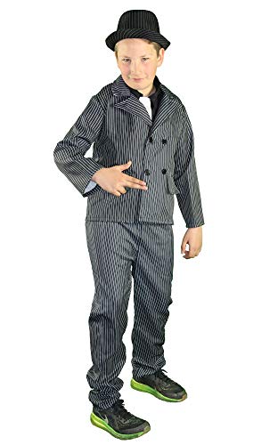 Foxxeo Gangster Kostüm für Jungen mit Hose Sakko und Krawatte Fasching Karneval 20er Jahre Mott-Party Größe 122-128 Foxxeo Gangster Kostüm für Jungen mit Hose Sakko und Krawatte Fasching Karneval 20er Jahre Mott-Party Größe 122-128 von Foxxeo
