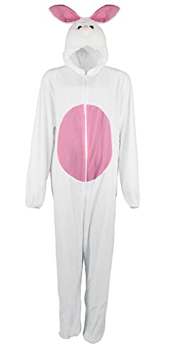 Foxxeo Hasen Kostüm für Erwachsene Damen Herren Tier Overall Tierkostüm Größe S-XXXL - Fasching Karneval, Größe:L von Foxxeo