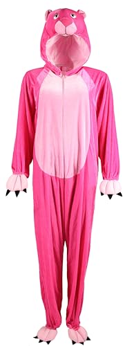 Foxxeo Panther Kostüm für Erwachsene Damen Herren Tier Overall Tierkostüm Größe S-XXXL - Fasching Karneval, Größe:XXXL von Foxxeo