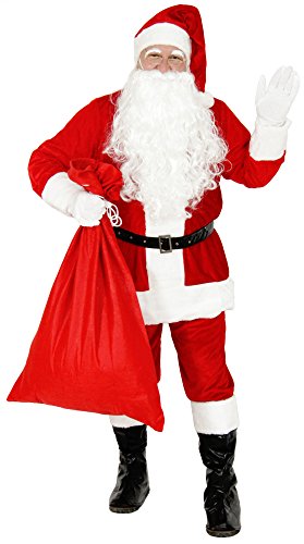 Foxxeo Premium Weihnachtsmann Kostüm für Herren - Größe XXL – Weihnachtsmannkostüm von Foxxeo