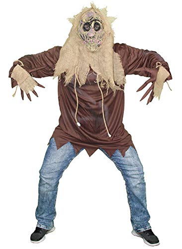 Foxxeo Scarecrow Kostüm für Erwachsene - Herren-Größe M-XXL Vogelscheuchen Halloween Verkleidung Größe XL von Foxxeo