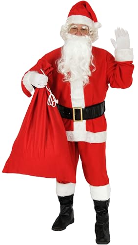 Foxxeo Männer Weihnachtsmannkostüm - 10-teilig - Größe S - XXXXL, Größe:XXXXL Foxxeo Männer Weihnachtsmannkostüm - 10-teilig - Größe S - XXXXL, Größe:XXXXL von Foxxeo
