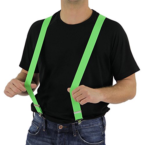 Foxxeo grüner Hosenträger für Damen und Herren für Karneval und Fasching Party in neon grün Foxxeo grüner Hosenträger für Damen und Herren für Karneval und Fasching Party in neon grün von Foxxeo