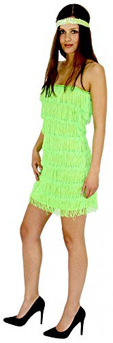 Foxxeo grünes 20er Jahre Fransen-Kleid für Damen Elegantes Charleston Kostüm grün zu Fasching und Karneval Größe XXL Foxxeo grünes 20er Jahre Fransen-Kleid für Damen Elegantes Charleston Kostüm grün zu Fasching und Karneval Größe XXL von Foxxeo