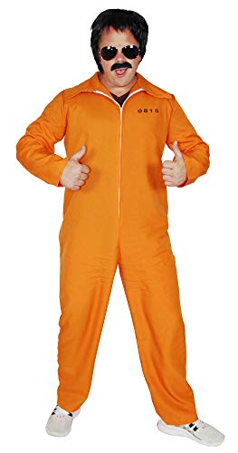 Foxxeo oranger Sträflings-Overall für Erwachsene Gefangener Kostüm Herren Damen Sträfling Männer Fasching Kostüme Karneval, Größe XXL Foxxeo oranger Sträflings-Overall für Erwachsene Gefangener Kostüm Herren Damen Sträfling Männer Fasching Kostüme Karneval, Größe XXL von Foxxeo