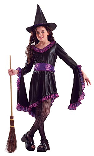 Foxxeo schwarz lila Hexen Kostüm mit Hexenhut für Mädchen Fasching Karneval Halloween Größe 122-128 Foxxeo schwarz lila Hexen Kostüm mit Hexenhut für Mädchen Fasching Karneval Halloween Größe 122-128 von Foxxeo