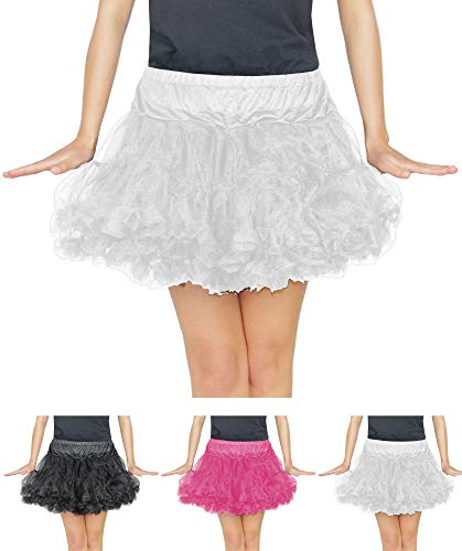 Foxxeo weißes Damen Tutu für Ballet Fasching Karneval Tüll Rock kurz weiß Foxxeo weißes Damen Tutu für Ballet Fasching Karneval Tüll Rock kurz weiß von Foxxeo