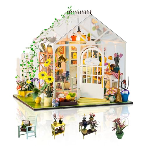 Foyucool DIY Miniatur Haus Kits, Tiny House Kit, Puppenhaus Kits für Erwachsene zum Bauen, Einzigartiges Geburtstags Weihnachten Tag Geschenk für Familie und Freunde, Blumenhaus Foyucool DIY Miniatur Haus Kits, Tiny House Kit, Puppenhaus Kits für Erwachsene zum Bauen, Einzigartiges Geburtstags Weihnachten Tag Geschenk für Familie und Freunde, Blumenhaus von Foyucool