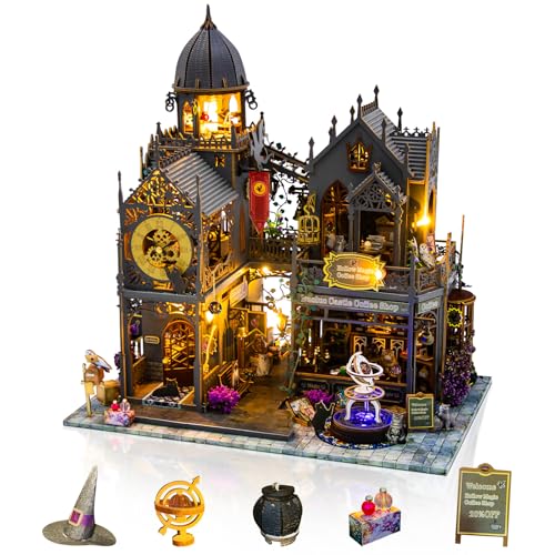 Foyucool DIY Miniatur Haus Kits, Tiny House Kit, Puppenhaus Kits für Erwachsene zum Bauen, Einzigartiges Geburtstags Weihnachten Tag Geschenk für Familie und Freunde, Zauberschloss Foyucool DIY Miniatur Haus Kits, Tiny House Kit, Puppenhaus Kits für Erwachsene zum Bauen, Einzigartiges Geburtstags Weihnachten Tag Geschenk für Familie und Freunde, Zauberschloss von Foyucool