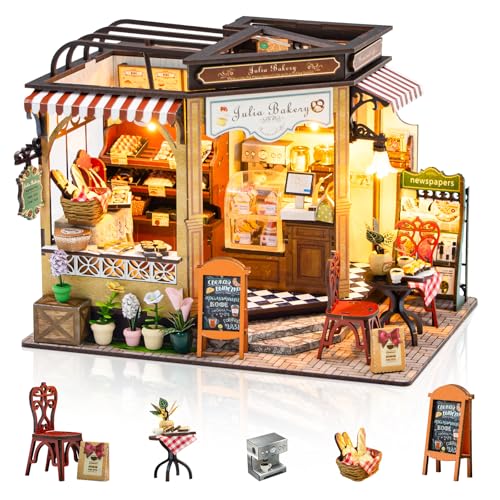 Foyucool DIY Miniatur Haus Kits, Tiny Room Crafts zum Zusammenbauen, Puppenhaus Set für Erwachsene zum Bauen, einzigartiges Geburtstags-Weihnachtsgeschenk für Familie und Freunde, Bäckerei Foyucool DIY Miniatur Haus Kits, Tiny Room Crafts zum Zusammenbauen, Puppenhaus Set für Erwachsene zum Bauen, einzigartiges Geburtstags-Weihnachtsgeschenk für Familie und Freunde, Bäckerei von Foyucool