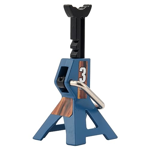 Fozriybefy 3 Tonnen Skala Jack Modell Achsständer Lift Spielzeug Heavy Duty Support Fahrzeug Bodenratsche für TRX4 D90 CC01 1:10 RC Blau von Fozriybefy