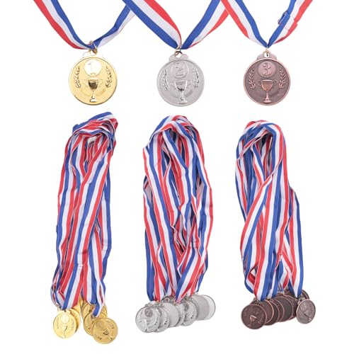 Fozriybefy 30 Stück Auszeichnungsmedaillen Gold Silber Bronze Gewinnermedaillen 1. 2. 3. Preise für Wettbewerbe von Fozriybefy