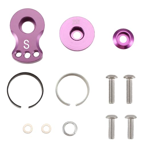 Fozriybefy Metall 25T Verstellbarer Servo Saver Arm Horn für -4 für Axial SCX10 1/10 RC Autos Hubschrauber Modell Boot Upgrade Teile, S, B von Fozriybefy