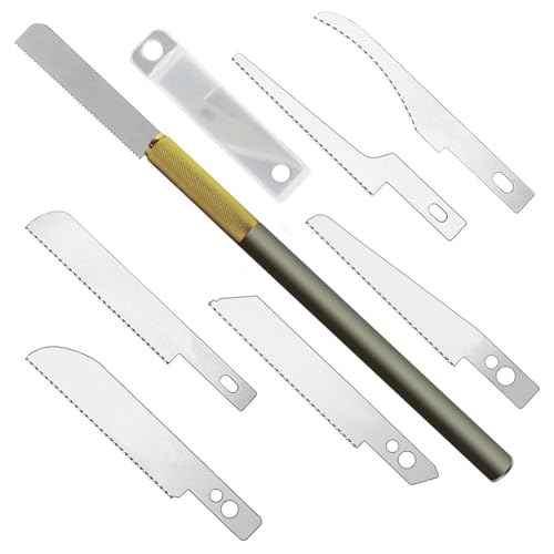 Fozriybefy Mini-Handsäge, Modellierwerkzeuge, DIY-Bastel-Hobby-Modellbau, Handmodell-Handsägen-Set, Gravieren, Schneiden, Holzbearbeitungswerkzeuge von Fozriybefy