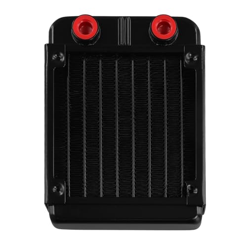 Fozriybefy -PY90G G1/4 90mm Aluminium-Kühlkörper für PC-CPU-Wasserkühlung, Kühlkörper, Schwarz von Fozriybefy