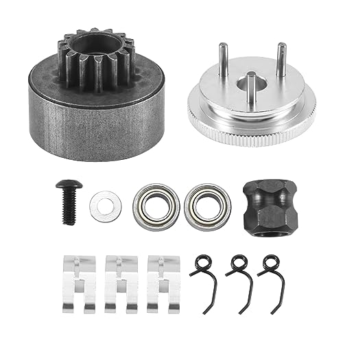 Fozriybefy RC Kupplungs Glocke 14T Getriebe Lager Kupplungs Schuhe Federn & Motor Mutter Schwung Rad Baugruppe für 1/8 RC Modell Nitro Auto von Fozriybefy