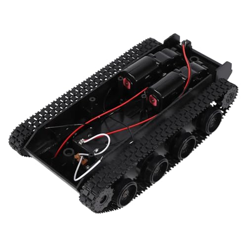 Fozriybefy Rc Tank Smart Roboter Tank Auto Chassis Kit Gummiraupenkette für 130 Motor DIY Roboter Spielzeug für Kinder von Fozriybefy