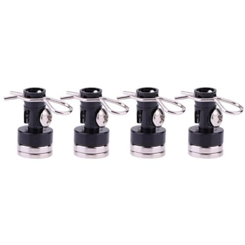 Fozriybefy Schwarze, Unsichtbare, Magnetische Auto-Shell-Säule Aus Metall, RC-Auto-Shell-Befestigungssäule für 1/10 Axial SCX10 TRX4 D90 Redcat von Fozriybefy