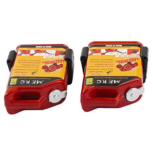 Fozriybefy Tarcya D90 Axial Wraith Scx10 2 Stücke 1/10 Verhältnis Rc Verfolgt Zubehör Mini Kraftstoff Tank (Rot) von Fozriybefy