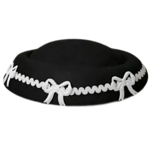 [Fpbiagoq] Bezaubernder Kapitän Hut Bowknot Kostüm für Frauen Teenager Cocktail Hut Party Mädchen Kostüm Cosplay Matrosenhut Bulk von Fpbiagoq