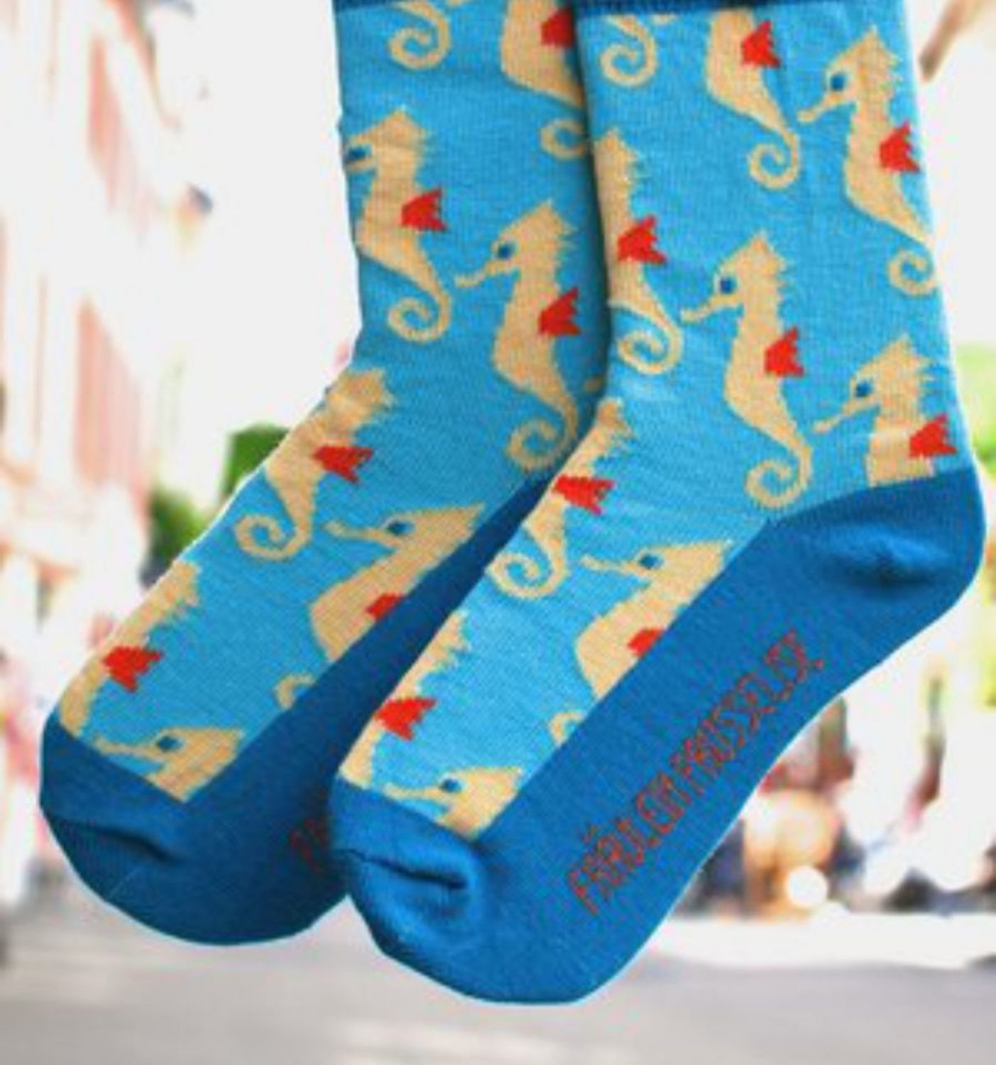 Fräulein Prusselise Kindersocken (Bio) - 19-22 Seepferdchen von Fräulein Prusselise