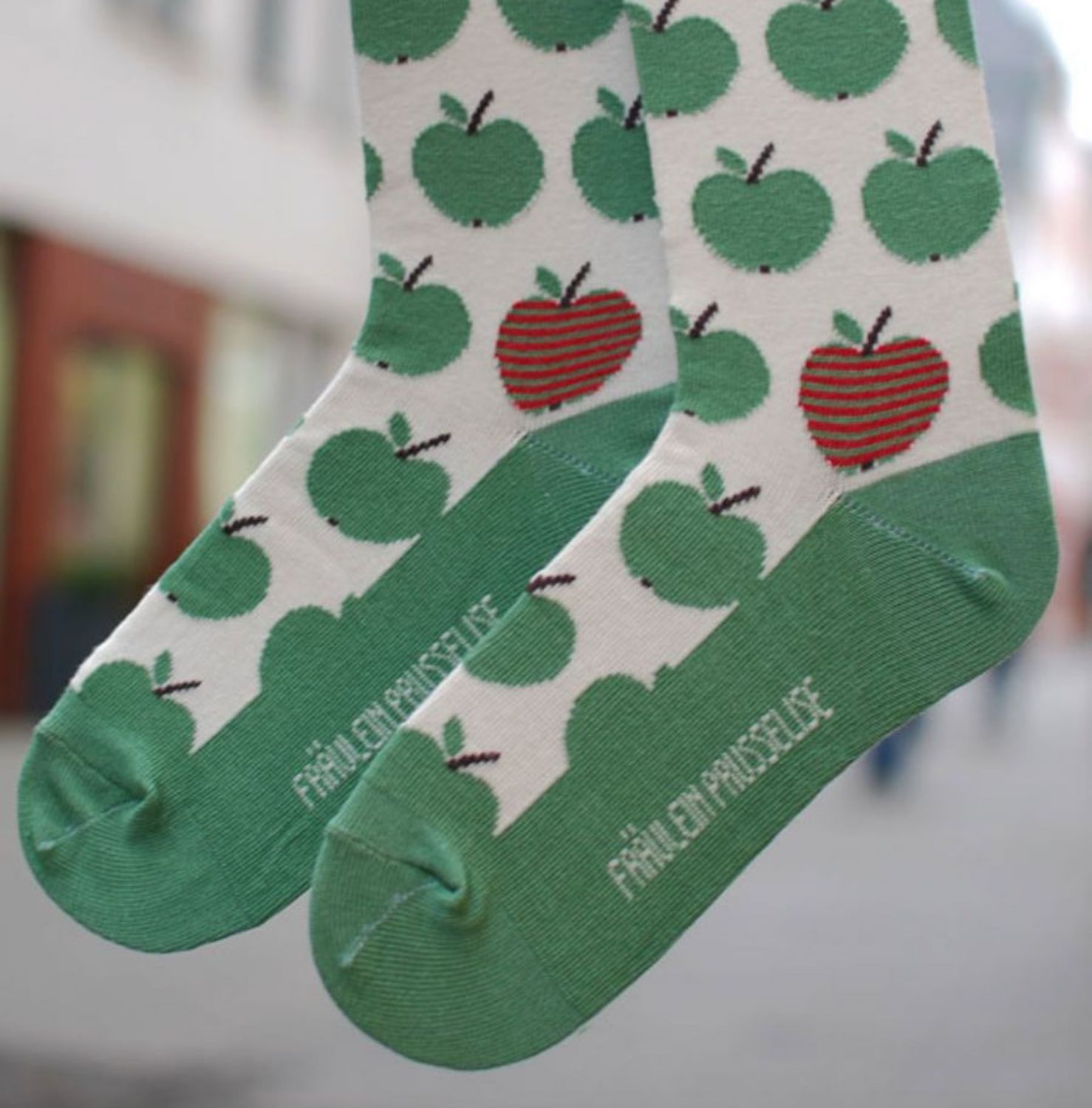 Fräulein Prusselise Kindersocken (Bio) - 23-26 Apfel von Fräulein Prusselise