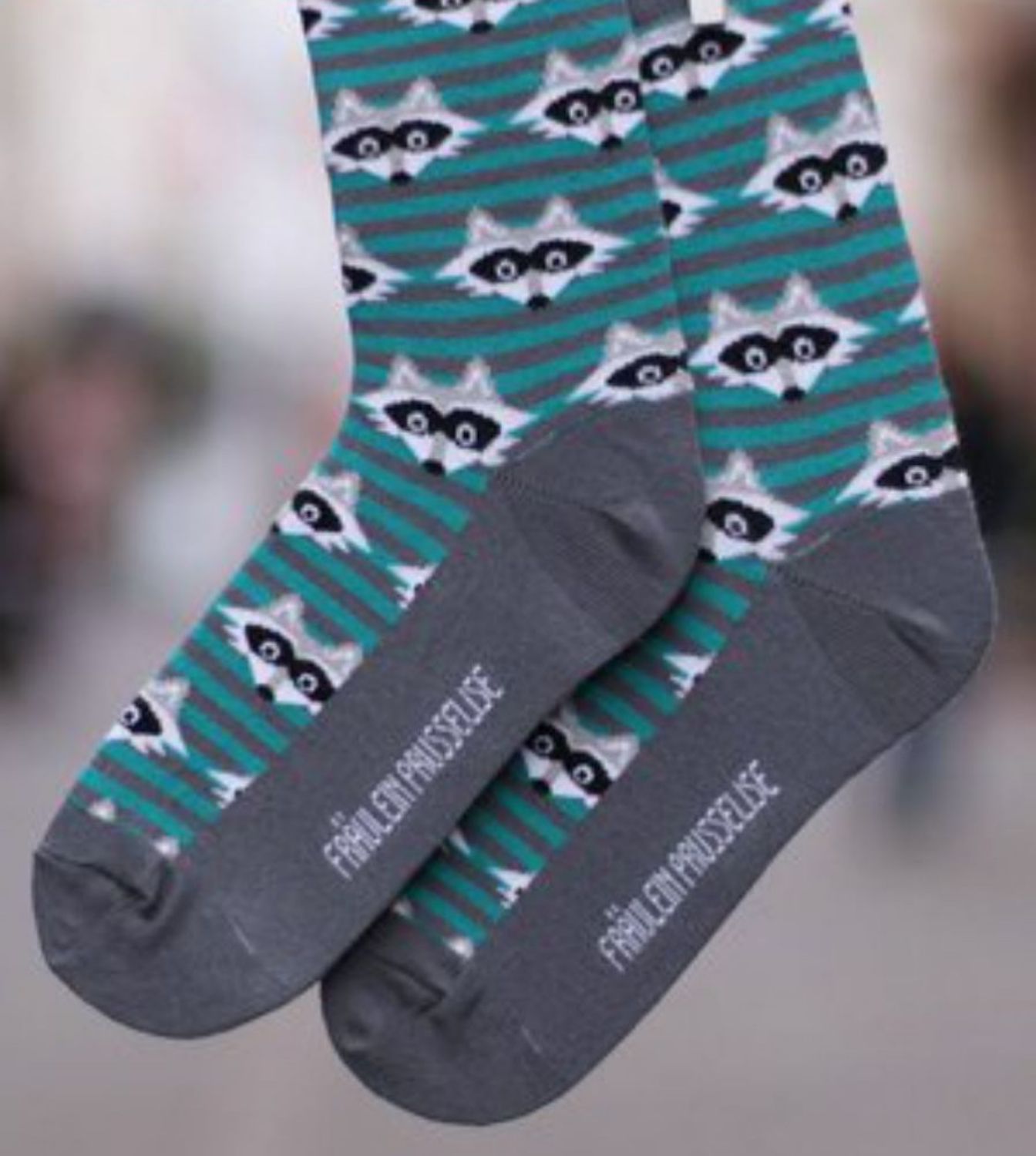 Fräulein Prusselise Kindersocken (Bio) - 23-26 Waschbär von Fräulein Prusselise
