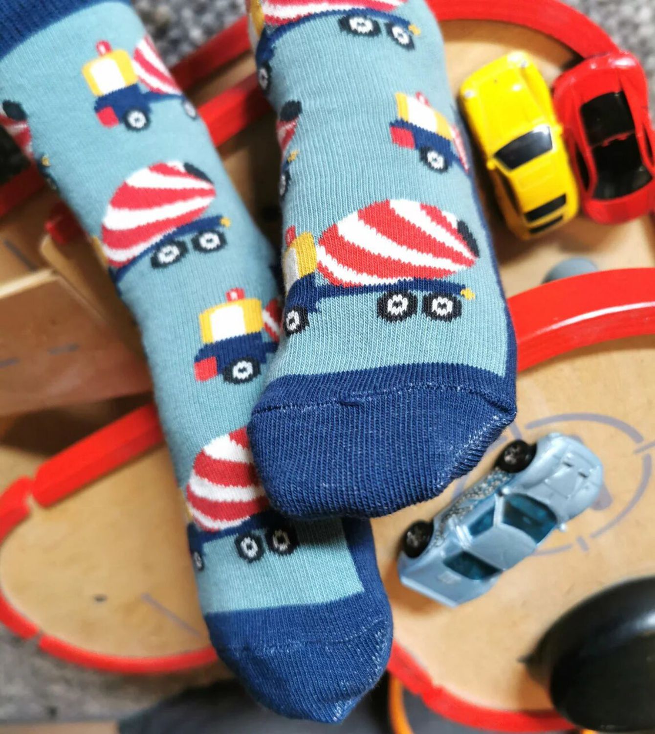 Fräulein Prusselise Kindersocken (Bio) - 31-34 Betonmischer von Fräulein Prusselise