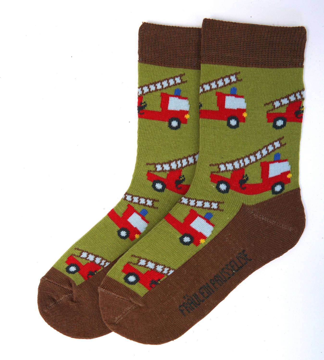 Fräulein Prusselise Kindersocken (Bio) - 31-34 Feuerwehr von Fräulein Prusselise