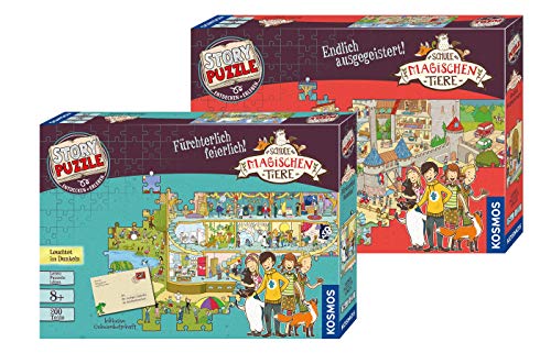 Franckh-Kosmos Verlag Die Schule der magischen Tiere - Set: Fürchterlich feierlich! (Story Puzzle) + Endlich ausgegeistert! (Story Puzzle) von Franckh-Kosmos Verlag
