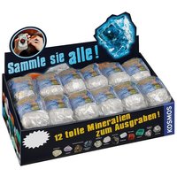Kosmos 601607 - Mineralien & Fossilien, 1 x Quader mit Mineral oder Fossil, sortiert von Franckh-Kosmos