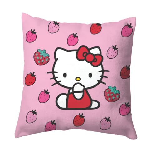 Franco Friends Bedding Super Soft Plüsch Dekokissen Standard Hello Kitty Strawberry Dec Kissen Franco Friends Bedding Super Soft Plüsch Dekokissen Standard Hello Kitty Strawberry Dec Kissen von Franco