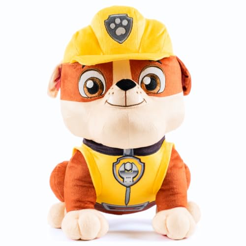 Franco Paw Patrol Rubble Construction Pup Kinder-Bettwäsche, superweiches Plüsch-Kuschelkissen, Buddy, (offizielles Lizenzprodukt) von Franco