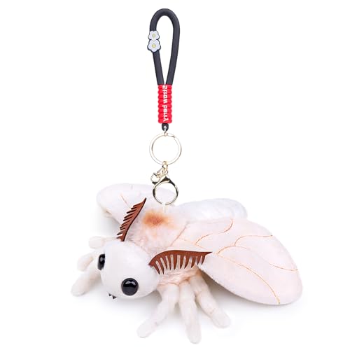 Frankiezhou Home Kleine Seidenmotte Plüschtier - Realistische Seidenmotten Stofftier Schlüsselanhänger Spielzeug, niedliche Plüschfigur als Geschenk für Ihre Freunde Frankiezhou Home Kleine Seidenmotte Plüschtier - Realistische Seidenmotten Stofftier Schlüsselanhänger Spielzeug, niedliche Plüschfigur als Geschenk für Ihre Freunde von Frankiezhou Home