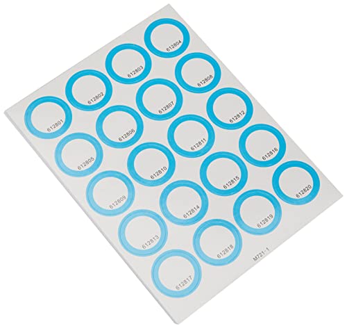 Anybook Reader Sticker-Set blau, 400 Aufkleber Codes für DRP-5100 Anybook Audiostift, je 200 transparent und 200 weiß von ANYBOOK