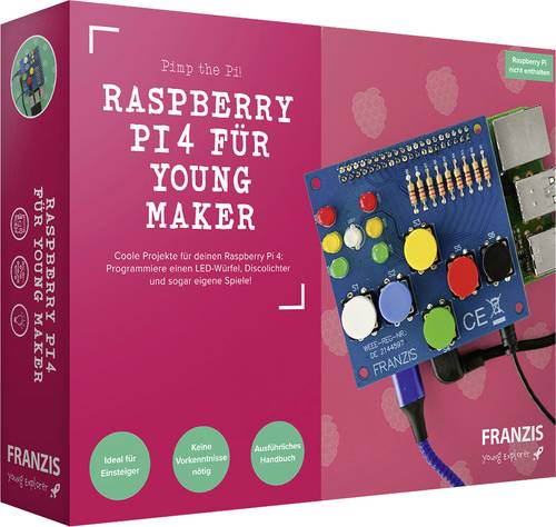 Franzis Verlag 67126 Programmieren, Raspberry Pi Programmierplatine ab 14 Jahre von Franzis Verlag