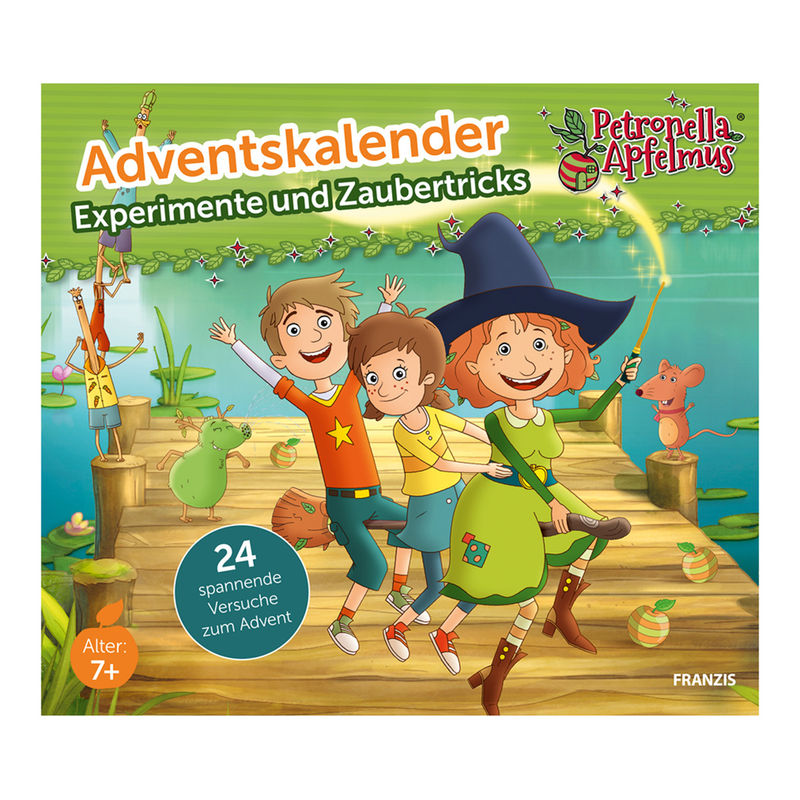 FRANZIS 67202 - Adventskalender Petronella Apfelmus - Experimente und Zaubertricks, 24 spannende Versuche zum Advent, fü von Franzis