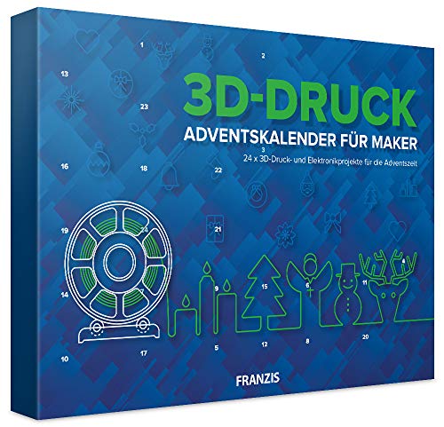 FRANZIS 3D-Druck Adventskalender für Maker 2020 | 24 Adventsprojekte zu 3D Druck und Elektronik | Ab 14 Jahren FRANZIS 3D-Druck Adventskalender für Maker 2020 | 24 Adventsprojekte zu 3D Druck und Elektronik | Ab 14 Jahren von Franzis