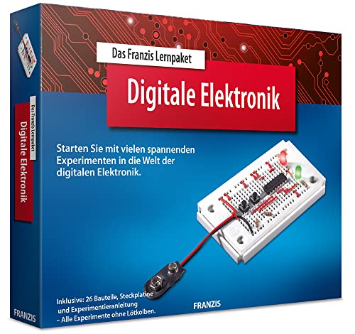 FRANZIS 65315 - Lernpaket Digitale Elektronik, Komplettset für 25 Praxis-Projekte, inkl. 84-seitigem Handbuch von Franzis