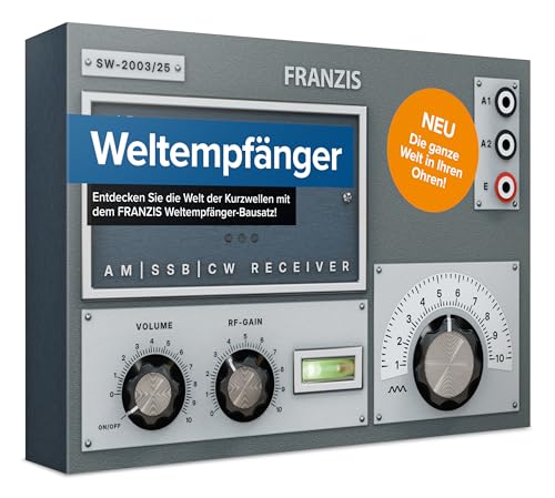 FRANZIS 67062 - Weltempfänger: Radio für UKW, Kurz- und Mittelwelle zum Selberbauen, Komplettset mit Steckplatine und Allen Bauteilen FRANZIS 67062 - Weltempfänger: Radio für UKW, Kurz- und Mittelwelle zum Selberbauen, Komplettset mit Steckplatine und Allen Bauteilen von Franzis