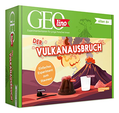 FRANZIS 67079 - GEOlino Der Vulkanausbruch - Bringe Deinen eigenen Vulkan zum Ausbruch - Ideal als Einstieg in die Chemie, ab 8 Jahren von Franzis